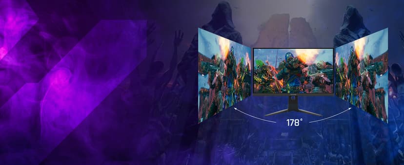 ViewSonic XG2736-2K 27 Inch 1440p Gaming Monitor, IPS with 240Hz and 0.5ms for Pro-Level Gameplay, FreeSync Premium and G-Sync Compatible, Advanced Ergonomics, 65W USB-C, HDMI, and DisplayPort Inputs