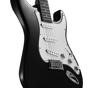 Meiou 39-Inch Electric Guitar Starter Kit ST Series-Complete starter kit with electric guitar, amp, strap, plectrum, tuner, strings, cable and guitar bag - Suitable for beginners (black)