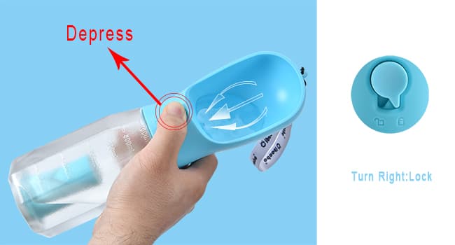 Feeding & Hydration & Waste All in One | Travel Puppy Water Bowl | Portable Pet Dispenser | Dog Gifts | for Walking Beach Cibaabo Dog Water Bottle with Food Container & Poop Bag Holder & Filter B0BZR44DQF