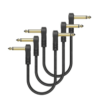 HOSONGIN USB Guitar Cable - USB Interface Male to 6.35mm 1/4" TS Mono Electric Guitar Converter Cable (10 Ft, Black)