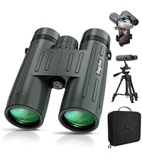 10-30x50 Zoom Binoculars for Adults, High Powered Military Binoculars for Bird Watching Traveling Hunting Concerts with Large View,BAK4,FMC Lens,Clear Low Light Vision at Night