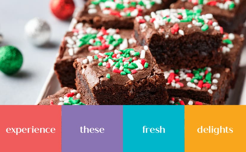 Christmas Gift Basket Chocolate Brownies Food Gift Individually Wrapped For Men Women Package | Nut Free | Kosher