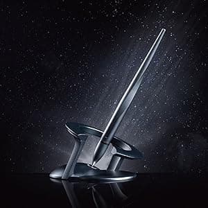 novium Hoverpen Interstellar - Space Black, Ballpoint Pen, Unique Conversational Starter, Premium Futuristic Design, Precision Flow Ink, Schmidt Ballpoint Cartridges