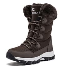 HOBIBEAR Women's Waterproof Winter Snow Boots Lightweight Warm Faux Fur Lined Mid-Calf Booties
