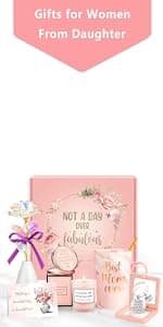 50th Birthday Gifts for Her Funny Happy 50th Birthday Decorations for Women 50 Year Old Gifts for Woman 50 and Fabulous Gift for Woman Sister Mom Best Friend Wife - Coffee Mug Makeup Bag Toilet Paper