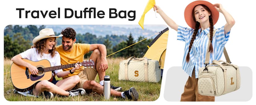 Girl Gifts, Kids Overnight Bag, Birthday Gifts for Women Daughter Sister Friends 8 9 10 11 12 13 14 15 16 17 18 Year Old Girl Duffle Bag Teen Girl Gifts Trendy Stuff Initial Travel Weekender Dance Bag B0DT6QHCXW