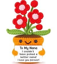 I Love You Crochet Flower Decor for Great Grandma Gigi Nana from Granddaughter Grandson Grandkids Grandparents Day Agantree art Grandma Gifts for Grandma Christmas Birthday Thanksgiving B0F626T63Q