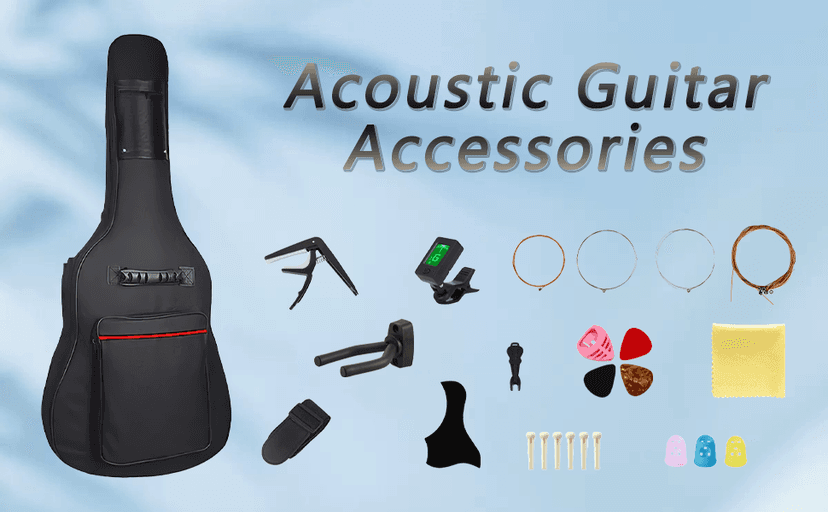 38inch Wood Acoustic Guitar, 6 Steel-String Acoustic Guitar With Guitar Bag, Elementary Tutorial of Folk Guitar for Beginners and Adults. (Black)