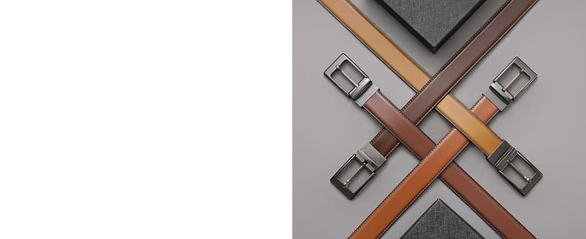 CHAOREN Reversible Belt Men 1 Piece - 1.25" Leather Dress Belt - Trim to Fit for Elegant Style
