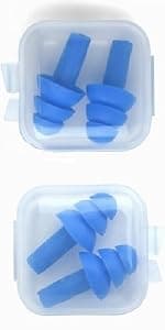 2 Banded Ear Plugs with 10 Pairs of Replacement Pods - Reusable Shooters Ear Protection for Mowing Shooting Construction Hunting - Washable Gun Range Hearing Protection Ear Plugs for Noise Reduction