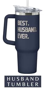 Gifts for Husband from Wife - Fathers Day Gift for Husband - Wedding Anniversary, Birthday, Christmas Gifts for Him - Romantic Love Gift Ideas for Him from Wife - 20 Oz 2-sided Tumbler