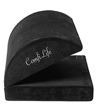 ComfiLife Premium Gel & Memory Foam Seat Cushion – Doctor Recommended Office Chair Cushion, Car Seat Cushion – Chair Cushions for Back & Sciatica Pain Relief – Seat Cushions for Office & Desk (Black)