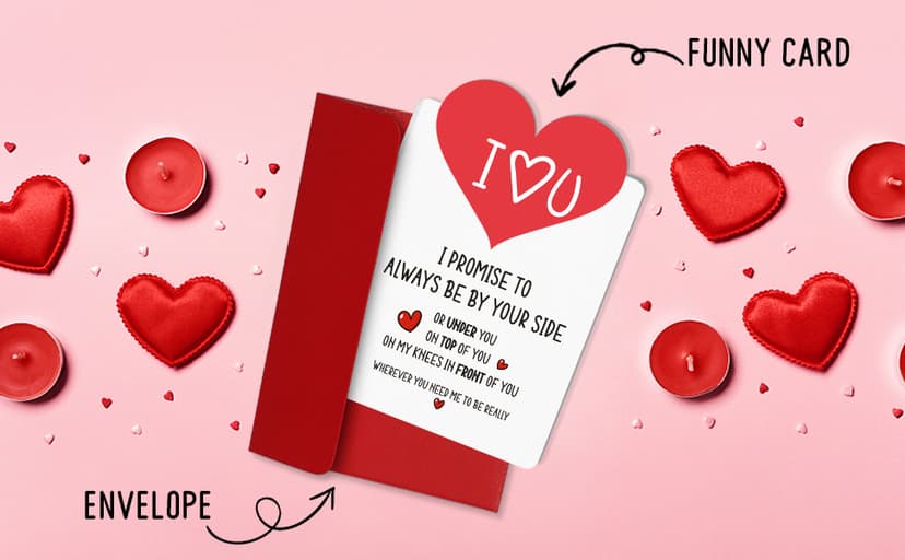 Valentines Day Card Gifts for Him Husband Boyfriend - Mens Valentine's Gifts, Funny Valentines Day Card - Anniversary Naughty Gift for Men - Valentine's Gift for Him, Husband