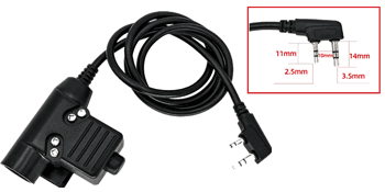 HEARFALCOM Comta III Tactical Headset Helmet ARC Rail Adapter Bracket Version Noise Cancelling Pickup Shooting Headset