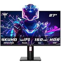 KTC 24 Inch QHD 2560x1440 IPS Computer Monitor, 100Hz Zero-Frame 2K Gaming Office Monitor, Adaptive Sync, HDR10, VESA, Tilt Adjustable, Low Blue Light, DisplayPort, HDMI, H24T27