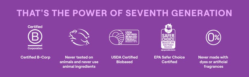 Seventh Generation EasyDose Laundry Detergent Fresh Lavender Ultra Concentrated Washing Detergent 23 oz