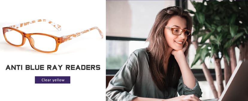 5Pack Reading Glasses for Women - Blue Light Blocking Spring Hinge Computer Readers Anti Glare UV Eyeglasses