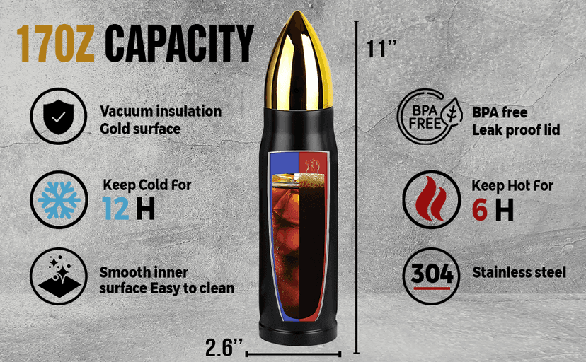 Retirement Gifts for Men, Christmas, Birthday Gift Ideas, The Legend Has Retired Tumbler, 17oz Insulated Tumbler with Patriotic American Flag Design - Funny Retirement Gift for Dad, Grandpa