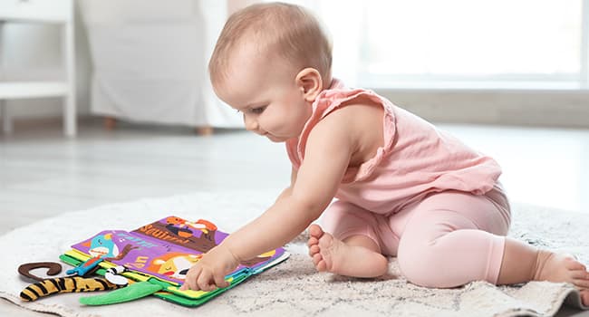 Crinkle Cloth Book Toy for Baby 0-3-6-12-18 Months, Early Development Stroller Soft Toy, Newborn Shower Gift for Boy Girl beiens Baby Books Toys, Tummy Time Touch and Feel Sensory Toys for Infant B07TXYC6WD