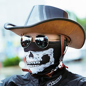 Retro Motorcycle Half Helmet, Western Cowboy Hat Helmet Open Face Motorcycle Helmet DOT Approved Unisex-Adult Half Helmet with Quick Release Buckle and Lining for Mopeds Horse Riding Jazz Caps