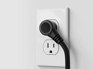 JACKYLED Alarm Clock with 4 USB Chargers Power Strip 3 Outlets 1700J Surge Protector Nightstand Dimmable Digital Clock with Dual Alarm and Snooze Function for Bedroom, Full Screen LED Display