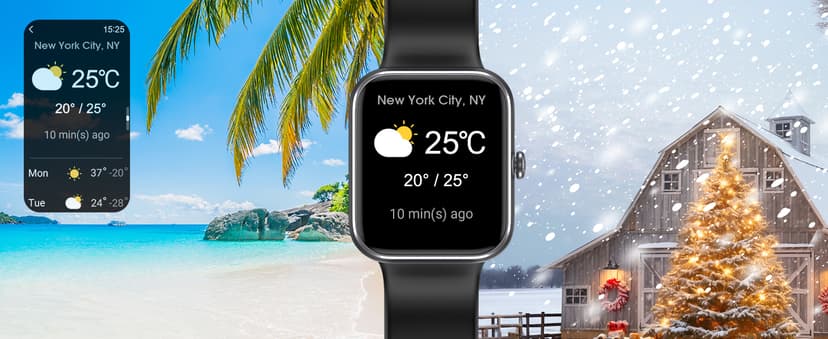 EURANS Smart Watch 45mm, AMOLED Fitness Watch with Heart Rate/Sleep Monitor Steps Calories Counter, IP68 Waterproof Activity Tracker Compatible with Android iOS