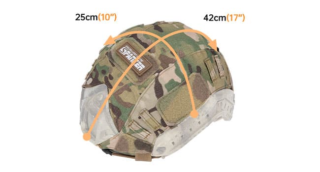 EXCELLENT ELITE SPANKER Tactical Helmet Cover, Military Fast Helmet Cover for Ops-Core Fast PJ/MH in Size M/L -Without Helmet