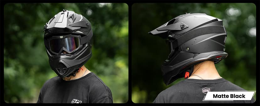 ILM Adult Dirt Bike Helmets Men Women Motocross ATV Off Road Helmet with Goggles Gloves Mask DOT Model WS901