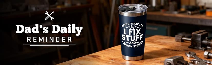 Gifts for Men, Dad for Christmas, Fathers Day - Dads Birthday Gift Ideas, Gifts for Dads from Daughter, Son - Cool Mens gifts Ideas, Mens Birthday Gift Ideas - Stainless Steel Men Tumbler 20Oz B0FS22TCHH