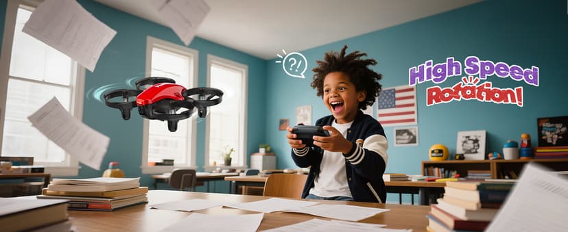 Veeniix V995 Red Mini Drone for Kids and Beginners,Indoor RC Quadcopter Plane with 3D Flips, 360° Rotation, Circle Fly, Auto Hover, Headless Mode, 21Mins 3 Batteries, Gift for Boys and Girls