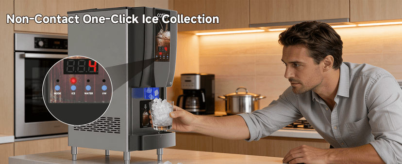 COTLIN Commercial Nugget Ice Maker, 250 lbs/Day Ice Machine with 7 lb Storage Bin, 3-in-1 Smart Modes, SECOP Compressor, Energy Efficient, ETL Certified, Ice Maker for Commercial and Home