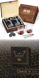 Oaksea Gifts for Husband Him Men, Reusable Stainless Steel Engraved Whiskey Stones Glasses Set Gifts, Birthday Wedding Stocking Stuffers for Husband Dad Boyfriend Fiance, Cool Burbon Scotch Set Gifts
