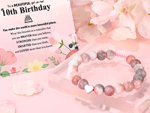 10 Year Old Girl Birthday Gift for 10 Years Old Girls Gifts Trendy Stuff 10th Birthday Gifts for Girls Ten Year Olds Girl Gift Double Digits Decorations Presents Set with Tumbler Bag Socks Bracelet