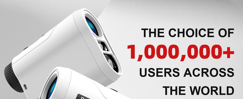 Golf Rangefinder with Slope and Pin Lock Vibration, External Slope Switch for Golf Tournament Legal, Rangefinders with Rechargeable Battery 600/1000YDS Laser Range Finder