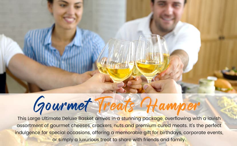 Deluxe Meat and Cheese Gift Basket – Gourmet Charcuterie Assortment Charcuterie Food Items, Meat Cheese Assortment, Food Gifts for Men, Tailgating, Business, Congratulations, Care Packages, Thanksgiving and Christmas Gifts - 11-item Bundle