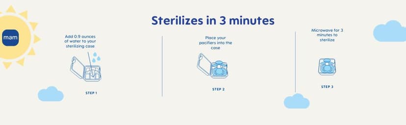 MAM Original Matte Baby Pacifiers, Binky for Boys 0-6 Months, BPA-Free Silicone Nipple, Easy to Clean, Best for Newborn Babies, Developed with Medical Experts, 2 Count Binkies with Sterilizer Case