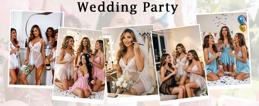 Avidlove Lingerie for Women Lace Babydoll Sleepwear Boudoir Outfits Plus Size Langeray XS-5XL B07DN9LLYP