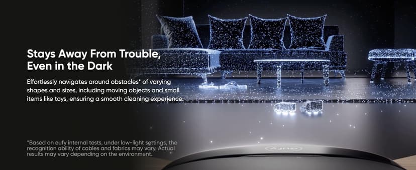 eufy Robot Vacuum Omni S1 Pro, HydroJet System with Roller Mop, Robot Vacuum and Mop Combos, Eco-Clean Ozone, Incrediable Suction, Obstacle Avoidance, Auto Mop Washing & Drying, Self-Emptying