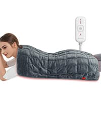 Comfytemp Heating Pad for Neck and Shoulders and Back, 2.6lb Weighted Electric Heat Pad for Pain Relief, Large FSA Eligible Heated Wrap, 9 Heat Settings, 11 Auto-Off, Gifts for Women Men Mom Dad