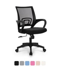 N-GEN Video Gaming Chair Ergonomic Computer Desk Office Chair with Lumbar Support Adjustable Height Swivel Wheels Flip-Up Arms PU Leather Home and Office (Black)
