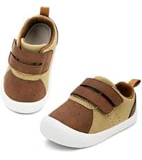 Wide Toe Box Lightweight Non-Slip Outsole Breathable Mesh Upper Birthday Gifts Infant Toddler Baby Zero Drop Shoes Boy Girl First Walking Shoes 6-30 Months B0FNWXKQQ8