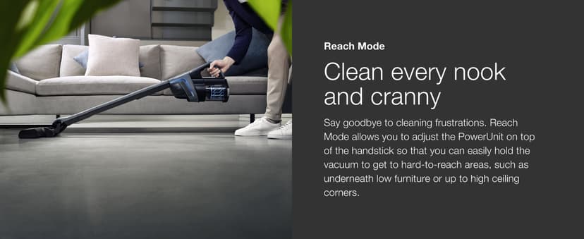 Miele Triflex HX1 Cordless Stick Vacuum Cleaner, 60 min runtime, Graphite Grey / Blue