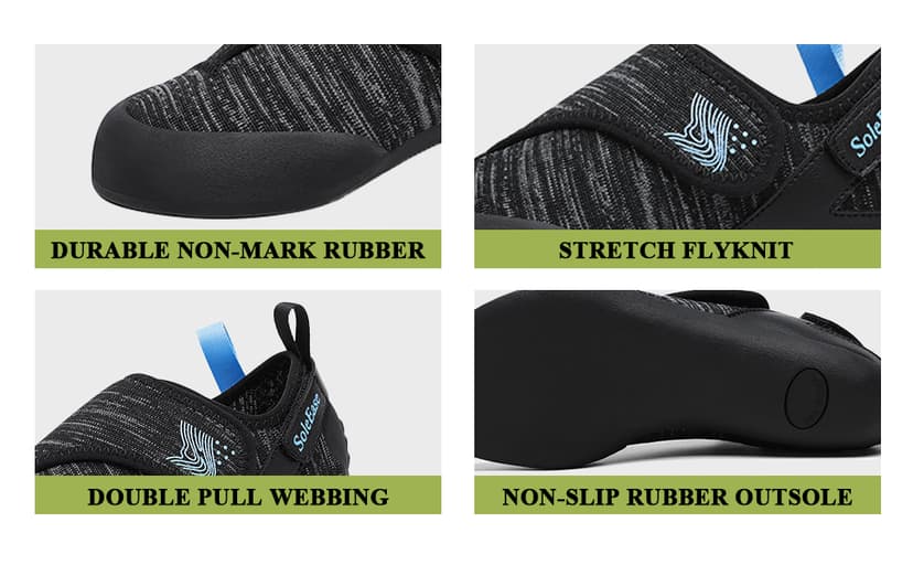 SoleEase Climbing Shoes for Men & Women Slip-Resistant Lightweight Bouldering Shoes with Breathable Upper