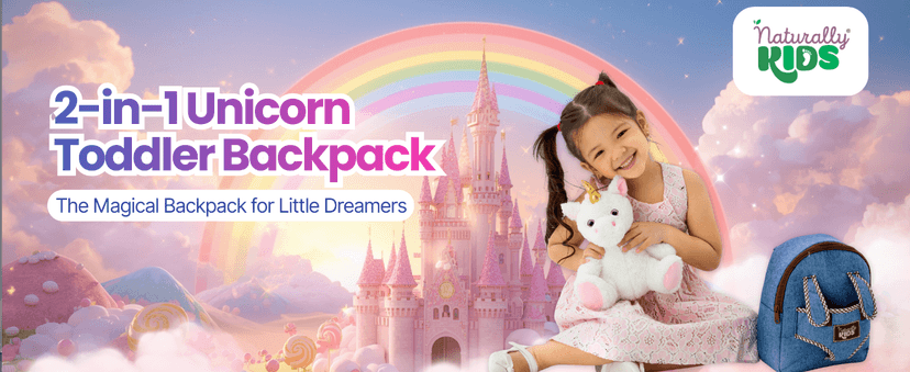 2-in-1 Toddler backpack w. Plush Unicorn Toy, Kids Gift 2 3 4 5 6 Unicorn Toys for 3 Year Old Girl, Girls Age 4-6, Christmas Naturally KIDS Unicorn Backpack, Toys 2 Year Old Girl Birthday Gift 3 4 5 6 B005AGHVYM