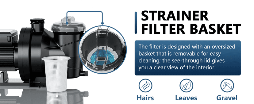 LANCHEZ 18" Sand Filter with 1.5 HP Pool Pump, Digital Programmer Timer, 4900 GPH for Above Ground Pool Pump Set Up to 20000 Gallons, 7-Way Valve Sand Filter Pump System