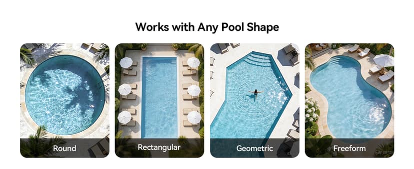 Solar-Powered Robotic Pool Surface Skimmer Cleaner with 24/7 Continuous Cleaning and Re-Engineered Twin Salt Tolerant Motors, Dual Charging,Smart Obstacle Avoidance, 150-um Filtration