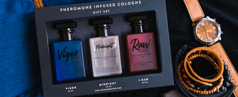 RawChemistry - A Pheromone Infused Mens Cologne Gift Set - Set of 3 Colognes