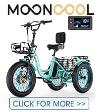 MOONCOOL Adult Tricycles 3 Wheel 7 Speed Trikes, 20/24/26 inch Adult Trikes 3 Wheeled Bike with Basket for Seniors, Women, Men