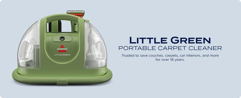BISSELL Little Green Multi-Purpose Portable Carpet and Upholstery Cleaner, Car and Auto Detailer, with Exclusive Specialty Tools, Green, 1400B