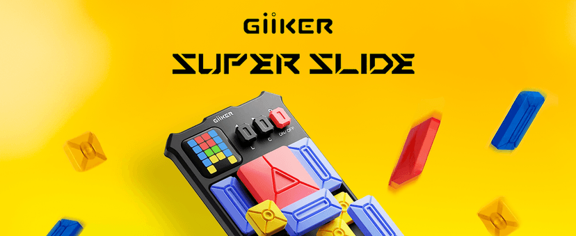 GiiKER Super Slide Puzzle Games, Original 500+ Challenges Brain Teaser Puzzle, Toys for Kids Teens, Travel Games Birthday Gifts Stocking Stuffers for Boys Girls, Activities for Road Trips